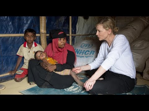 UNHCR Goodwill Ambassador Cate Blanchett warns of a “race against time” to protect Rohingya refugees