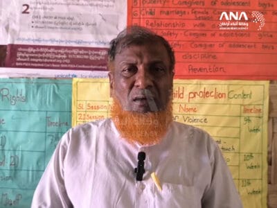 The Rohingya refugee, Musa, as he speaks to ANA in Bangladesh camps, 6-4-2025 (Image: ANA)
