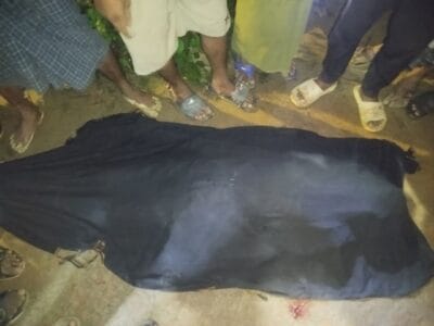 Dead body of Hafiz Maulvi Muhammad Taher (Image: Social Media)
