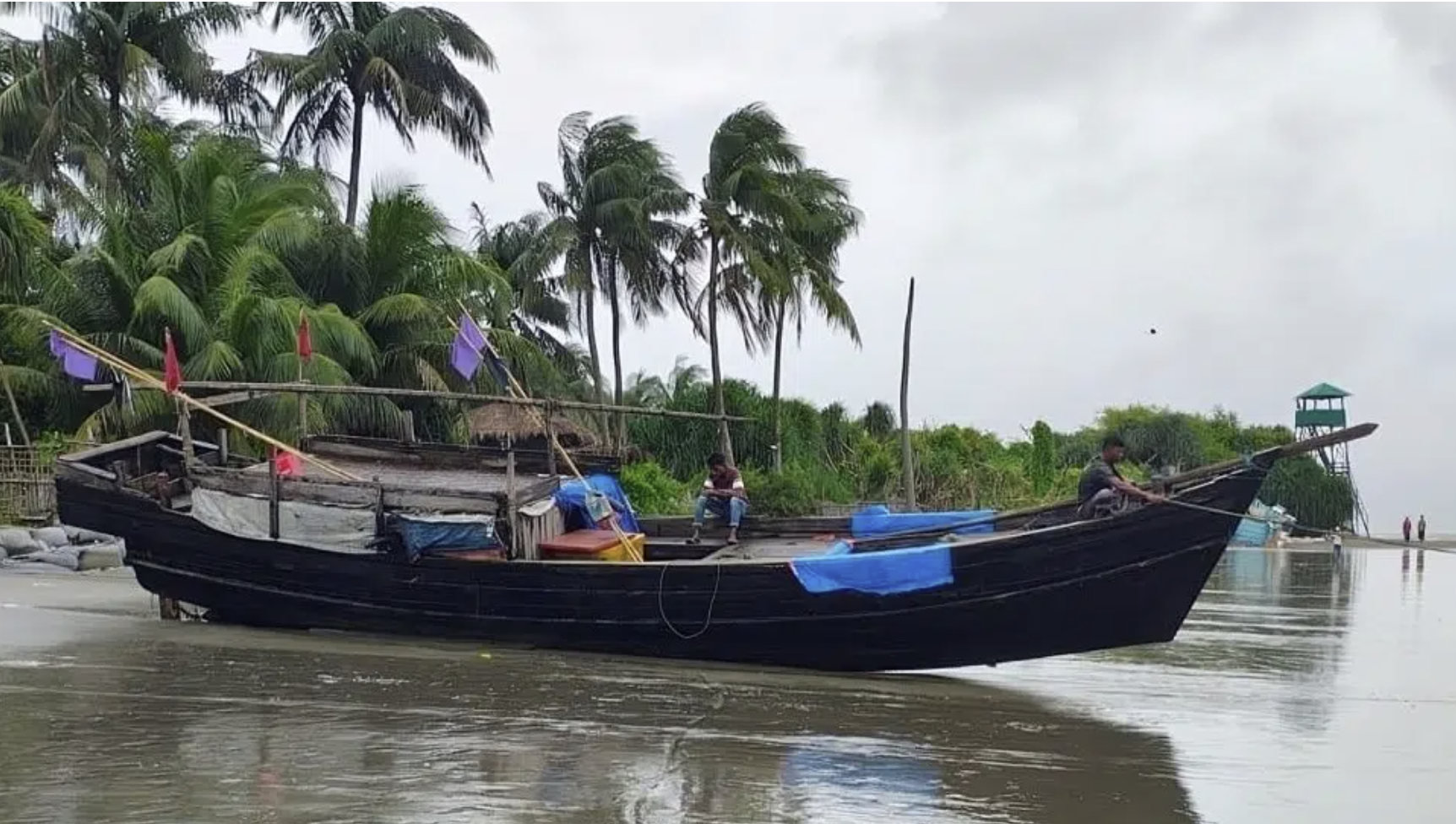 A boat similar to those used in human trafficking (Image: TBS)