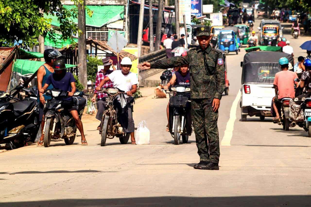 Traffic flow in Arakan state, western Myanmar (Image: Social Media)